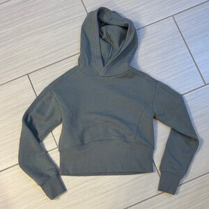 NWOT Tek gear Girls Cropped Hoodie in Sage Green Size 8 M